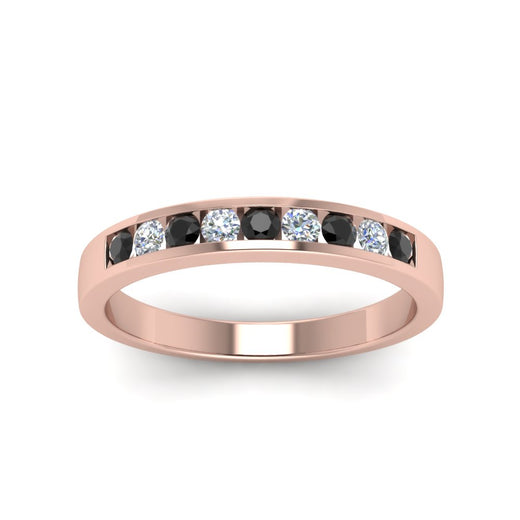 Channel 9 Stone Mens Wedding Ring