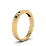 Load image into Gallery viewer, Channel 9 Stone Mens Wedding Ring
