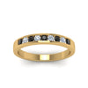 Load image into Gallery viewer, Channel 9 Stone Mens Wedding Ring