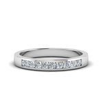 Load image into Gallery viewer, Channel 9 Stone Mens Wedding Ring
