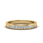 Load image into Gallery viewer, Channel 9 Stone Mens Wedding Ring
