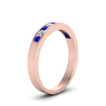 Load image into Gallery viewer, Channel 9 Stone Mens Wedding Ring
