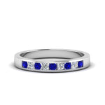 Load image into Gallery viewer, Channel 9 Stone Mens Wedding Ring
