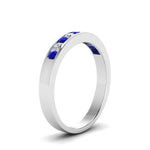 Load image into Gallery viewer, Channel 9 Stone Mens Wedding Ring

