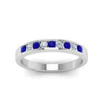 Load image into Gallery viewer, Channel 9 Stone Mens Wedding Ring
