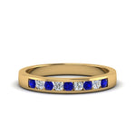 Load image into Gallery viewer, Channel 9 Stone Mens Wedding Ring
