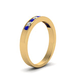 Load image into Gallery viewer, Channel 9 Stone Mens Wedding Ring
