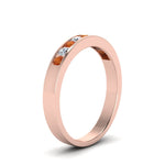 Load image into Gallery viewer, Channel 9 Stone Mens Wedding Ring

