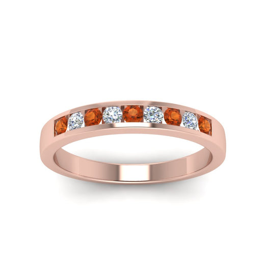 Channel 9 Stone Mens Wedding Ring