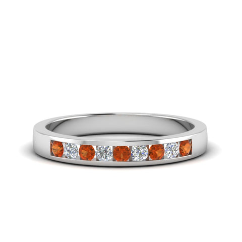 Channel 9 Stone Mens Wedding Ring