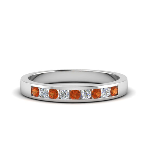 Channel 9 Stone Mens Wedding Ring