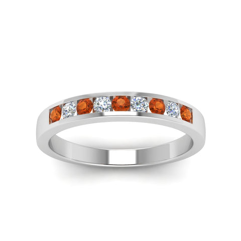Channel 9 Stone Mens Wedding Ring