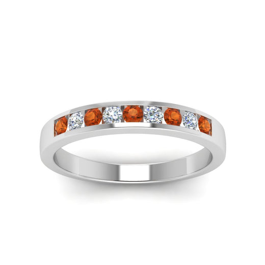 Channel 9 Stone Mens Wedding Ring