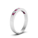 Load image into Gallery viewer, Channel 9 Stone Mens Wedding Ring
