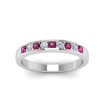 Load image into Gallery viewer, Channel 9 Stone Mens Wedding Ring
