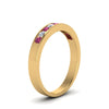 Load image into Gallery viewer, Channel 9 Stone Mens Wedding Ring