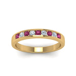 Load image into Gallery viewer, Channel 9 Stone Mens Wedding Ring
