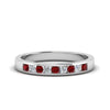 Load image into Gallery viewer, Channel 9 Stone Mens Wedding Ring
