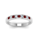 Load image into Gallery viewer, Channel 9 Stone Mens Wedding Ring

