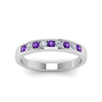 Load image into Gallery viewer, Channel 9 Stone Mens Wedding Ring
