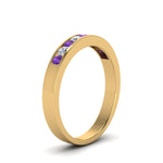 Load image into Gallery viewer, Channel 9 Stone Mens Wedding Ring
