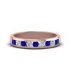 Load image into Gallery viewer, channel-round-diamond-wedding-band-with-blue-sapphire-in-14K-rose-gold-FDMR1098GSABL-NL-RG.jpg