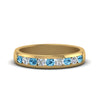 Load image into Gallery viewer, channel-round-diamond-wedding-band-with-ice-blue-topaz-in-14K-yellow-gold-FDMR1098GICBLTO-NL-YG.jpg
