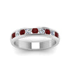 Load image into Gallery viewer, channel-round-diamond-wedding-band-with-ruby-in-14K-white-gold-FDMR1098GRUDRANGLE5-NL-WG.jpg