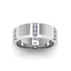 Load image into Gallery viewer, channel-set-3-stone-diamond-mens-wedding-band-anniversary-ring-in-14K-white-gold-FDM8113BANGLE5-NL-WG.jpg