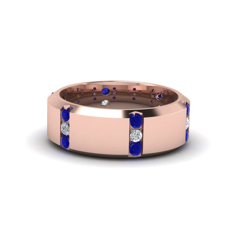 channel-set-3-stone-diamond-mens-wedding-band-anniversary-ring-with-blue-sapphire-in-14K-rose-gold-FDM8113BGSABL-NL-RG.jpg