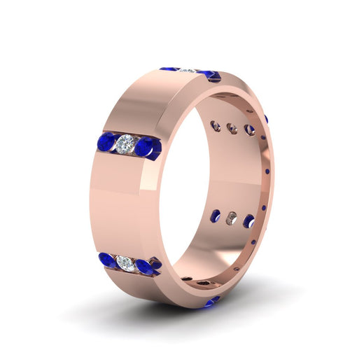 channel-set-3-stone-diamond-mens-wedding-band-anniversary-ring-with-blue-sapphire-in-14K-rose-gold-FDM8113BGSABLANGLE2-NL-RG.jpg