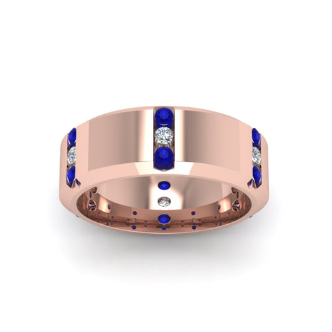 channel-set-3-stone-diamond-mens-wedding-band-anniversary-ring-with-blue-sapphire-in-14K-rose-gold-FDM8113BGSABLANGLE5-NL-RG.jpg