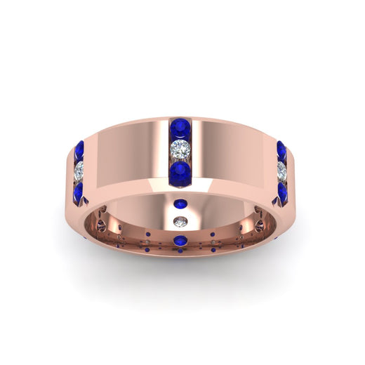 channel-set-3-stone-diamond-mens-wedding-band-anniversary-ring-with-blue-sapphire-in-14K-rose-gold-FDM8113BGSABLANGLE5-NL-RG.jpg