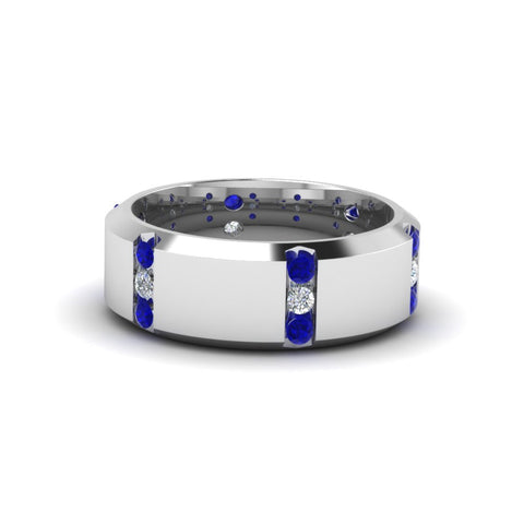 channel-set-3-stone-diamond-mens-wedding-band-anniversary-ring-with-blue-sapphire-in-14K-white-gold-FDM8113BGSABL-NL-WG.jpg