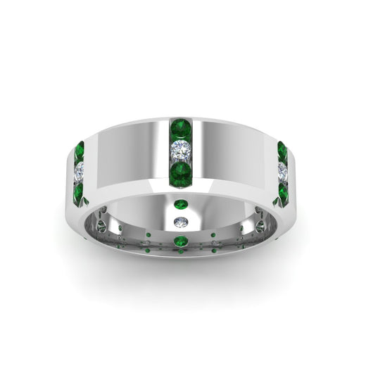 channel-set-3-stone-diamond-mens-wedding-band-anniversary-ring-with-emerald-in-14K-white-gold-FDM8113BGEMGRANGLE5-NL-WG.jpg