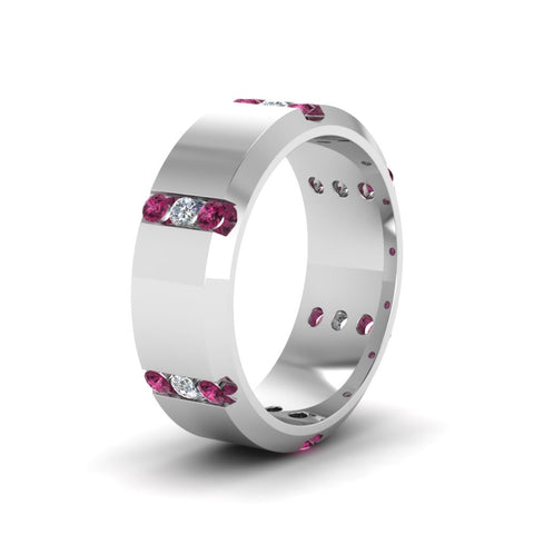 channel-set-3-stone-diamond-mens-wedding-band-anniversary-ring-with-pink-sapphire-in-14K-white-gold-FDM8113BGSADRPIANGLE2-NL-WG.jpg