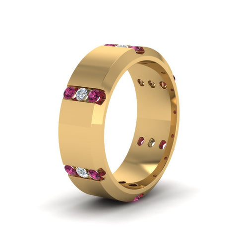 channel-set-3-stone-diamond-mens-wedding-band-anniversary-ring-with-pink-sapphire-in-14K-yellow-gold-FDM8113BGSADRPIANGLE2-NL-YG.jpg