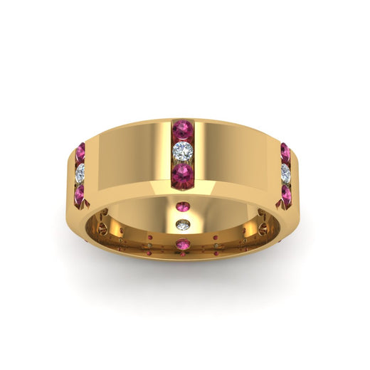 channel-set-3-stone-diamond-mens-wedding-band-anniversary-ring-with-pink-sapphire-in-14K-yellow-gold-FDM8113BGSADRPIANGLE5-NL-YG.jpg