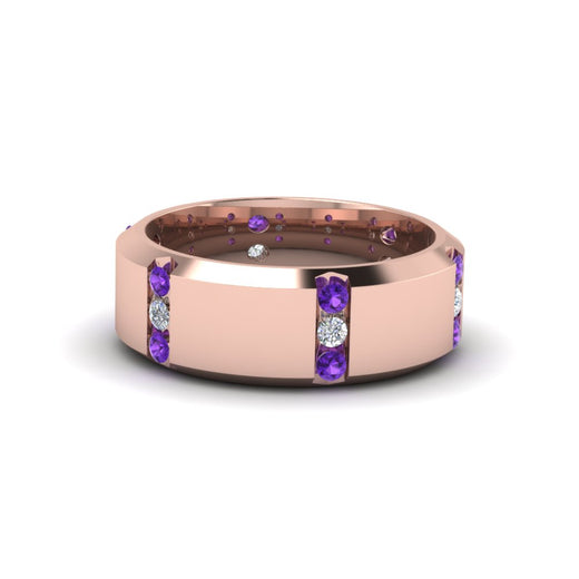 channel-set-3-stone-diamond-mens-wedding-band-anniversary-ring-with-violac-topaz-in-14K-rose-gold-FDM8113BGVITO-NL-RG.jpg