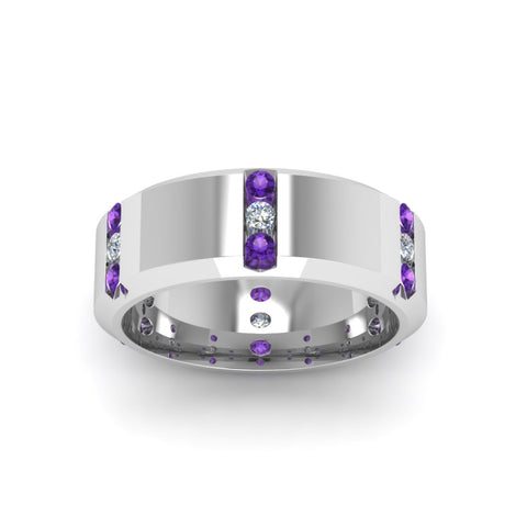 channel-set-3-stone-diamond-mens-wedding-band-anniversary-ring-with-violac-topaz-in-14K-white-gold-FDM8113BGVITOANGLE5-NL-WG.jpg