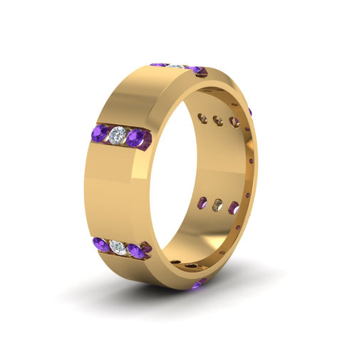 channel-set-3-stone-diamond-mens-wedding-band-anniversary-ring-with-violac-topaz-in-14K-yellow-gold-FDM8113BGVITOANGLE2-NL-YG.jpg