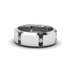 Load image into Gallery viewer, channel-set-3-stone-mens-wedding-band-anniversary-ring-with-black-diamond-in-14K-white-gold-FDM8113BGBLACK-NL-WG.jpg