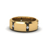 Load image into Gallery viewer, channel-set-3-stone-mens-wedding-band-anniversary-ring-with-black-diamond-in-14K-yellow-gold-FDM8113BGBLACK-NL-YG.jpg