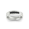 Load image into Gallery viewer, channel-set-5-stone-black-diamond-mens-engagement-ring-in-white-gold-fdm1212gblackangle5-nl-wg