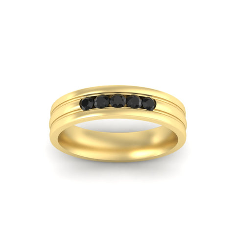 channel-set-5-stone-black-diamond-mens-engagement-ring-in-yellow-gold-fdm1212gblackangle5-nl-yg