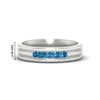 Load image into Gallery viewer, channel-set-5-stone-blue-topaz-mens-engagement-ring-in-white-gold-fdm1212gicblto-nl-wg-hw