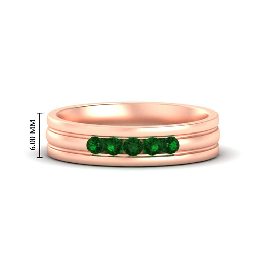 channel-set-5-stone-emerald-mens-engagement-ring-in-rose-gold-fdm1212gemgr-nl-rg-hw