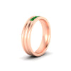 Load image into Gallery viewer, channel-set-5-stone-emerald-mens-engagement-ring-in-rose-gold-fdm1212gemgrangle2-nl-rg