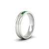 Load image into Gallery viewer, channel-set-5-stone-emerald-mens-engagement-ring-in-white-gold-fdm1212gemgrangle2-nl-wg
