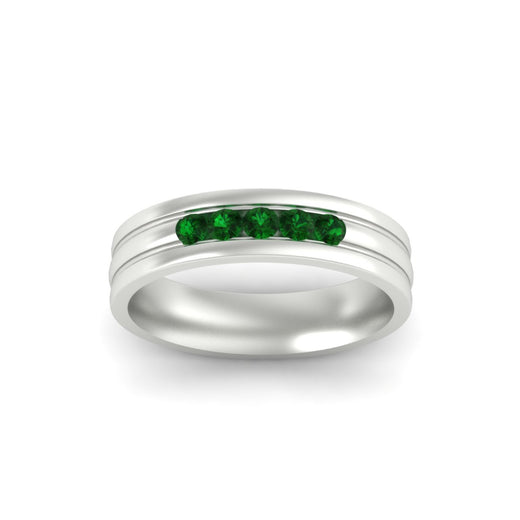 channel-set-5-stone-emerald-mens-engagement-ring-in-white-gold-fdm1212gemgrangle5-nl-wg